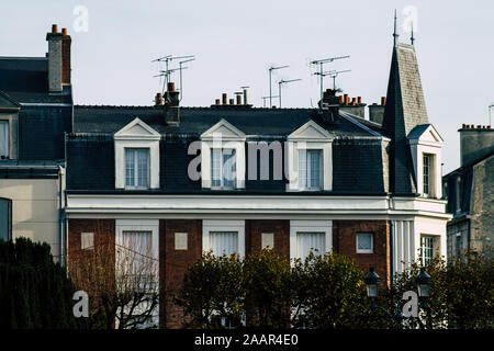 Reims Frankreich November 22, 2019 Blick auf ein Gebäude in Reims am Nachmittag entfernt Stockfoto