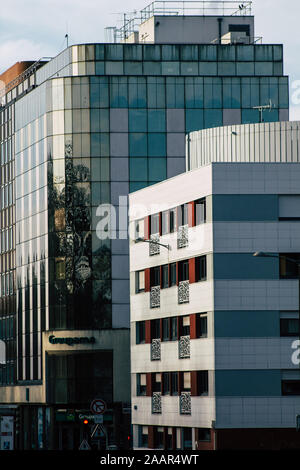 Reims Frankreich November 22, 2019 Blick auf ein Gebäude in Reims am Nachmittag entfernt Stockfoto