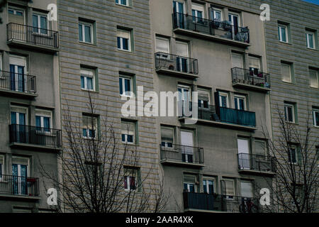 Reims Frankreich November 22, 2019 Blick auf ein Gebäude in Reims am Nachmittag entfernt Stockfoto