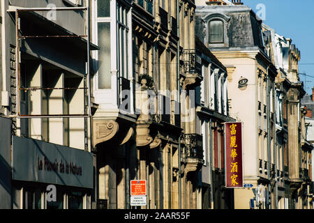 Reims Frankreich November 22, 2019 Blick auf ein Gebäude in Reims am Nachmittag entfernt Stockfoto