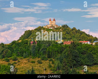 Kalvarienberg auf Scharffenberg Hügel in Banska Stiavnica, Slowakei Stockfoto