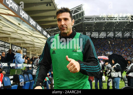 Bergamo, Italien. 23 Nov, 2019. buffon Juventus bei Atalanta vs Juventus Turin, der italienischen Fußball-Serie-A Männer Meisterschaft in Bergamo, Italien, 23. November 2019 Credit: Unabhängige Fotoagentur/Alamy leben Nachrichten Stockfoto