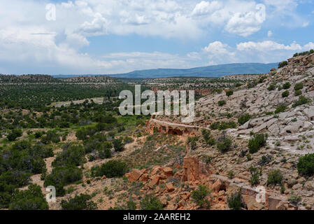 Die Tsankawi Trail im Bandelier National Monument, New Mexico Stockfoto
