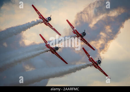 Aeroshell North American T6 Harvard - Sun n' Fun Airshow, Lakeland, Florida Stockfoto