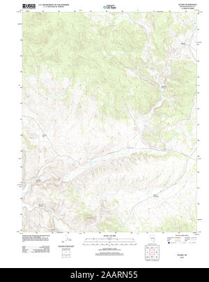 USGS TOPO Karte Nevada NV Acoma 20120207 TM Wiederherstellung Stockfoto