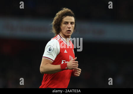 London, Großbritannien. 23. November 2019. David Luiz von Arsenal in der Premier League Spiel zwischen Arsenal und Southampton im Emirates Stadium, London am Samstag, den 23. November 2019. (Credit: Leila Coker | MI Nachrichten) das Fotografieren dürfen nur für Zeitung und/oder Zeitschrift redaktionelle Zwecke verwendet werden, eine Lizenz für die gewerbliche Nutzung Kreditkarte erforderlich: MI Nachrichten & Sport/Alamy leben Nachrichten Stockfoto