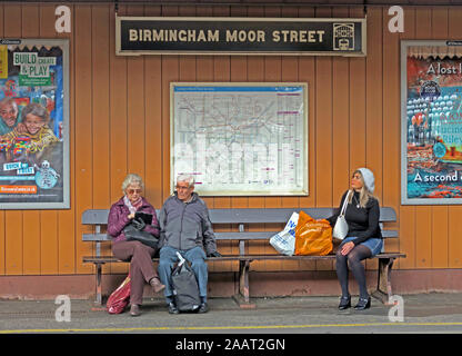 Historische Moor Street Railway Station, Birmingham, Innenstadt, West Midlands, England, Großbritannien Stockfoto
