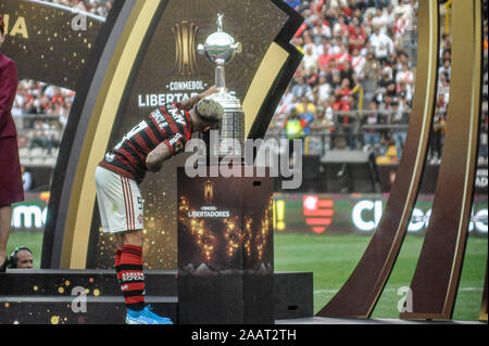 Lima, Peru. 23 Nov, 2019. Bei Flamengo (BRA) vs River Plate (ARG), ein Gleiches gilt für die Copa Libertadores finale, an dem monumentalen Stadion, in der Stadt Lima, Peru, gelegen am Samstag Nachmittag (23). Credit: nayra Halm/FotoArena/Alamy leben Nachrichten Stockfoto