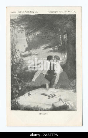 Dessert, Leben Cartoons 1905+. Enthält das "Life"-Cartoon Serie.; Dessert, Leben Cartoons Stockfoto