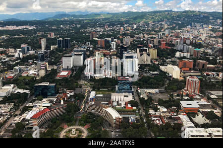 Luftaufnahme von Guatemala-Stadt Stockfoto