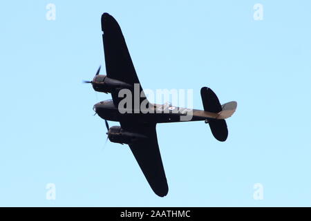 G-bpiv Kombiniert, ein Bristol Blenheim Mk.1 betrieben durch die Aircraft Restoration Firma (ARCo), Anzeige bei East Fortune im Jahr 2015 Stockfoto