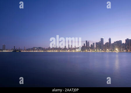 Skyline von Balneário Camboriú, Santa Catarina, die wichtigsten Reiseziel in Brasilien Stockfoto