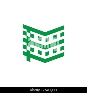 Krankenhaus Krankenhaus geometrischen Design symbol Vektor Stock Vektor