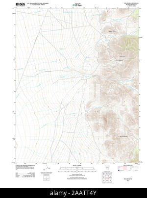 USGS TOPO Karte Nevada NV Delamar 20120120 TM Wiederherstellung Stockfoto