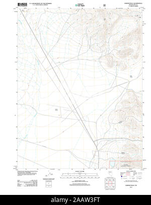 USGS TOPO Karte Nevada NV Downeyville 20111222 TM Wiederherstellung Stockfoto