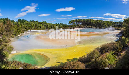 Artist's Palette, Wai-O-Tapu Thermal Wonderland, Taupo Volcanic Zone, North Island, Neuseeland Stockfoto