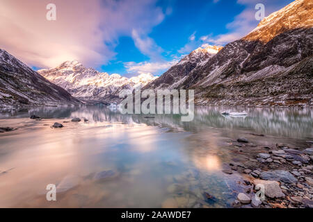 Neuseeland, Südinsel, malerische Berglandschaft Stockfoto