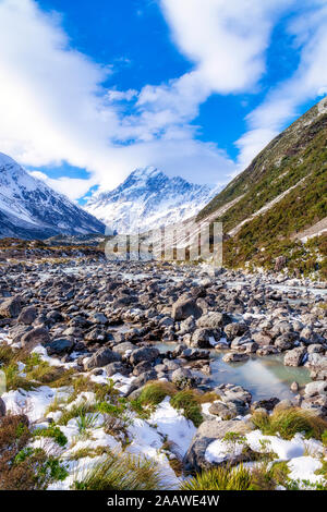 Neuseeland, Südinsel, malerische Berglandschaft Stockfoto