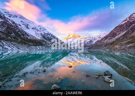 Neuseeland, Südinsel, malerische Berglandschaft Stockfoto