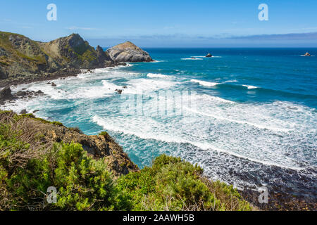 Der Pazifischen Küste und Meer bei Big Sur Region. Kalifornien Landschaft, United States Stockfoto