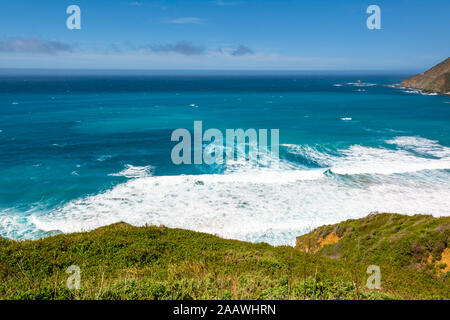 Der Pazifischen Küste und Meer bei Big Sur Region. Kalifornien Landschaft, United States Stockfoto