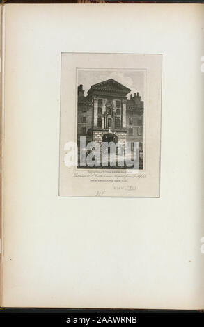 Eingang zum St. Bartholomäus Krankenhaus von Smithfield, Illustriert von Thomas Addis Emmet, 1880. Band 2 besteht aus Seiten 1-99 von 1865, quarto, Ausgabe der Arbeit, Band 3, Seiten 99-213, Band 5, Seiten 303-400. EM 12089; Eintritt in die St. Bartholomew's Hospital von Smithfield. Stockfoto