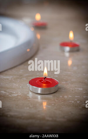 drei Kerzen Stockfoto