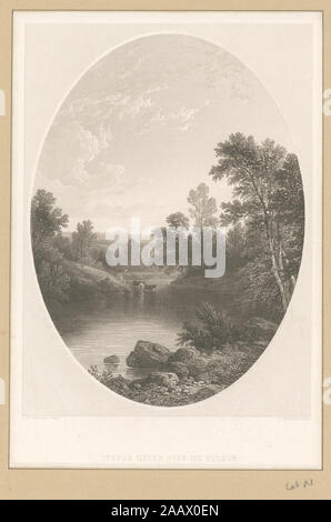 Esopus Creek in der Nähe des Hudson Band zahlen hier beziehen sich auf das ursprüngliche Volume Nummern der Veröffentlichung, nicht von De Lossing" der Veröffentlichung. Druckgrafiker gehören Henry Bryan Hall, S.V. Hunt, und Max Rosenthal. Titel von der Titelseite der extra-Band dargestellt. EM 4852; Esopus Creek in der Nähe des Hudson. Stockfoto