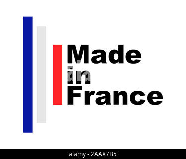 Qualitätssiegel in Frankreich. Stockfoto