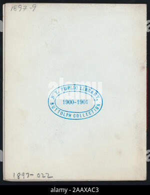 14. BURNS JUBILÄUM (Durch) SPRINGFIELD CALEDONIANS (at) HOTEL (HOTEL WÜRDIG gehalten ;) PORTRAIT VON ROBERT BURNS AUF DER ABDECKUNG; PROGRAMM VON VERBRENNUNGEN VERBRENNUNGEN ARBEITET; 14. JAHRESTAG [von] SPRINGFIELD CALEDONIANS [at] HOTEL WÜRDIG (HOTEL gehalten ;) Stockfoto
