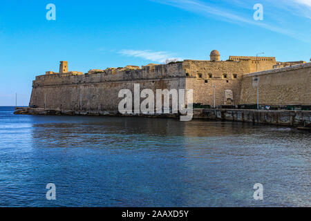 Fort St. Elmo St. Elmo's Bay, auf der Mittelmeerinsel Malta Stockfoto