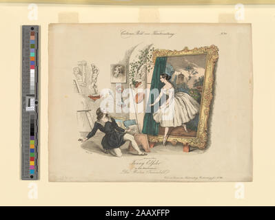 Fanny Elssler in dm Divertissement-des Malers Traumbild Stockfoto