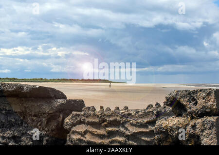 Die beeindruckenden und schönen Gegend von titchwell Marsh Nature Reserve Stockfoto