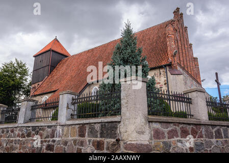 Römisch-katholische Kirche der Heiligen Katharina von Alexandria Pratnica Dorf in Ilawa Grafschaft der Woiwodschaft Ermland-Masuren im nördlichen Polen Stockfoto