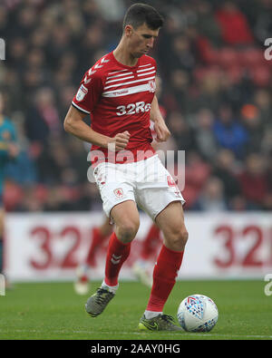 Middlesbrough, UK. 24. November 2019. Daniel Ayala von Middlesbrough während der Sky Bet Championship Match zwischen Middlesbrough und Hull City im Riverside Stadium, Middlesbrough am Sonntag, den 24. November 2019. Stockfoto