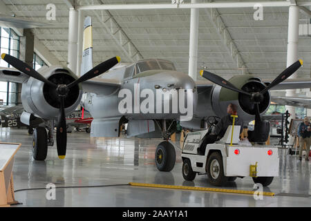 Douglas A-26C Invader im Evergreen Aviation and Space Museum in McMinnville, Oregon Stockfoto