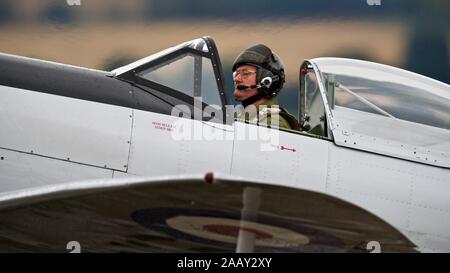 Supermarine Spitfire Mk XVIII (G-BUOS) Stockfoto