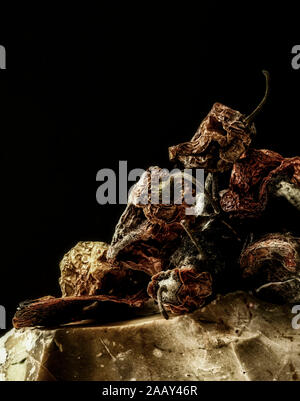 Getrocknete Scotch Bonnet peppers Still-life Food Fotografie Stockfoto