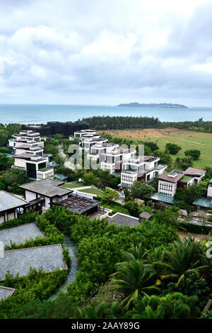 Sanya, Provinz Hainan, China. Malerische Wuzhizhou Insel Stockfoto