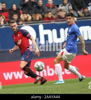 Campeonato de liga Santander. Estadio El Sadar. C.A. Osasuna-Atletic Club de Bilbao. Roberto Torres Credit: CORDON PRESSE/Alamy leben Nachrichten Stockfoto