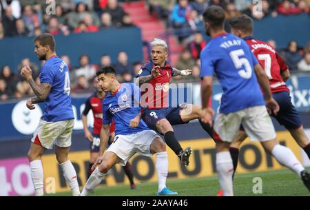 Campeonato de liga Santander. Estadio El Sadar. C.A. Osasuna-Atletic Club de Bilbao. Chymi avila Credit: CORDON PRESSE/Alamy leben Nachrichten Stockfoto