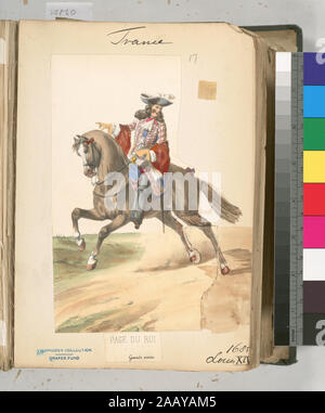 Soldat in Frankreich 1680-1700 Ludwig XIV. Stockfoto