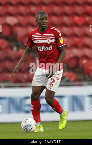 Middlesbrough, UK. 24. November 2019. Anfernee Dijksteel von Middlesbrough während der Sky Bet Championship Match zwischen Middlesbrough und Hull City im Riverside Stadium, Middlesbrough am Sonntag, den 24. November 2019. Stockfoto