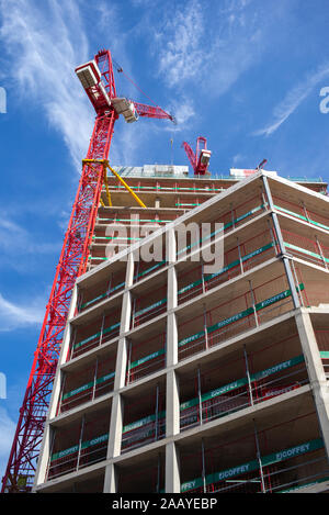 Bauarbeiten in Islington London erschwinglich Arbeitsraum für kleine Unternehmen zu machen. Stockfoto