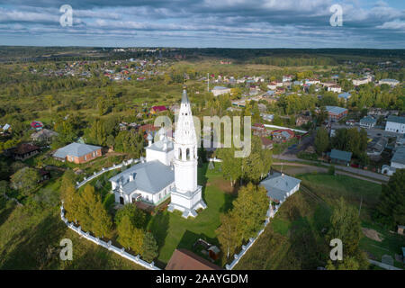 Verklärung Kathedrale im Stadtbild auf Ein Tag im September (Luftaufnahmen). Sudislavl. Region Kostroma, Russland Stockfoto