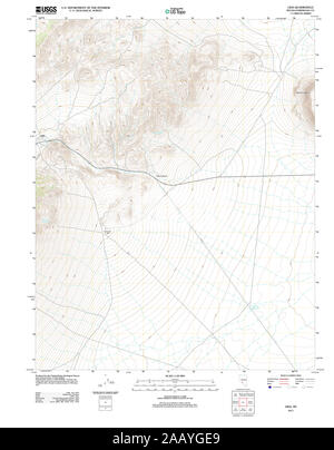 USGS TOPO Karte Nevada NV Lida 20111229 TM Wiederherstellung Stockfoto