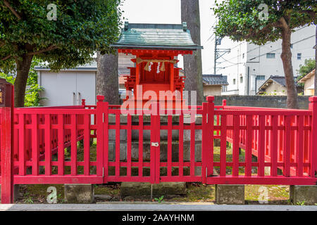 Nomachiinari Shinto Schrein in Kanazawa City, Präfektur Ishikawa, Japan. Stockfoto