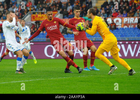 Rom, Italien, 24. November 2019, Pau l Während wie Rom vs Brescia - Italienische Fußball Serie A Männer Meisterschaft - Credit: LPS/Renato Olimpio/Alamy leben Nachrichten Stockfoto