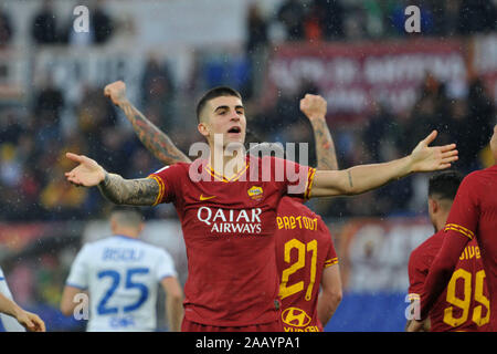 Roma, Italien. 24 Nov, 2019. und sultanza romaduring AS Roma vs Brescia, italienische Fußball Serie A Männer Meisterschaft in Roma, Italien, 24. November 2019 - LPS/Renato Olimpio Credit: Renato Olimpio/LPS/ZUMA Draht/Alamy leben Nachrichten Stockfoto