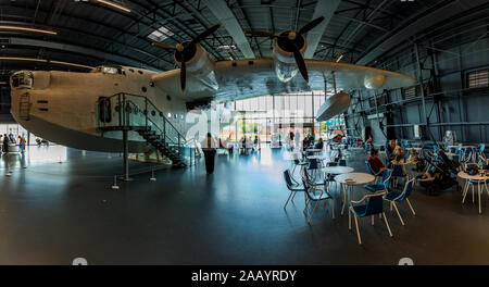 London, England, 28. Sep 2019. RAF Museum feiert und erinnert an die Royal Air Force mit dem Flugzeug wird angezeigt. Stockfoto